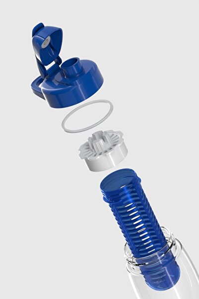 Renga Lidya 730 ml Tritan Detox Flask with Strainer 911027 Blue