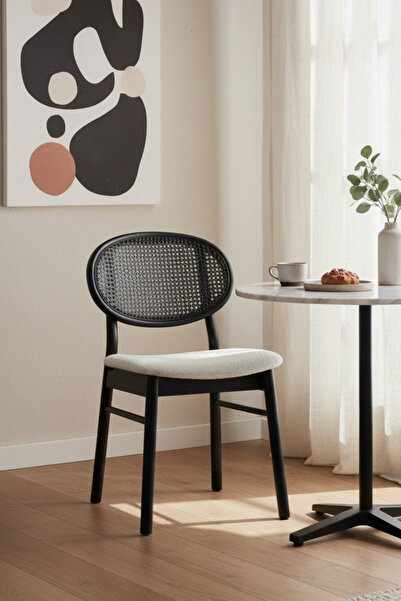 Woodenbend Medin Siyah Lake Kayın Ağacı Sandalye Doğal Hazeran İskandinav Mod...