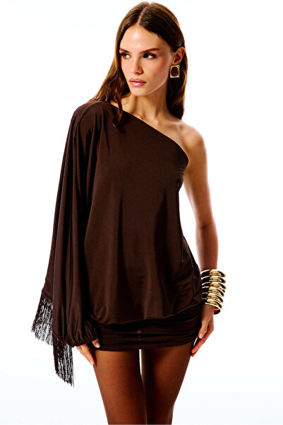 Love On Friday ASTRA Mini Elbise (Kahverengi)