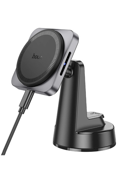 Genel Markalar HW16 Vantuzlu 15W Kablosuz Şarjlı Magsafe Manyetik Tutucu - Siyah