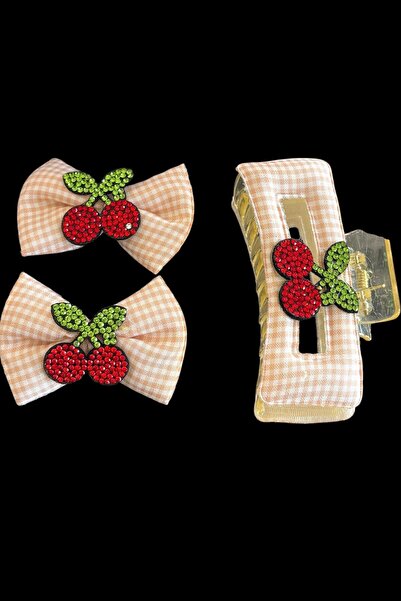 TAKIŞTIR Mixed Color Cherry Figured Latch Buckle and Side Buckle Set