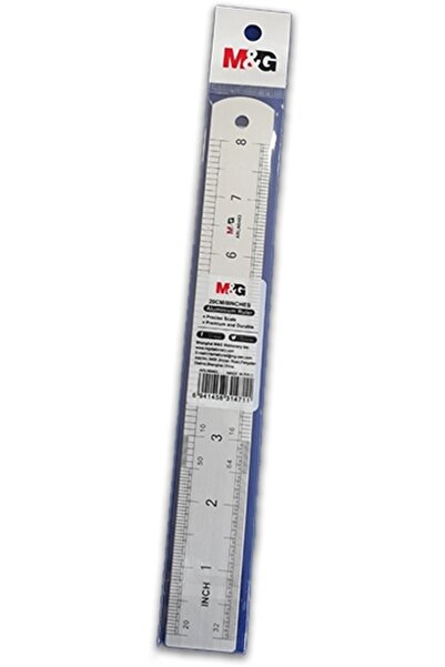 M&G Aluminum alloy ruler 20 cm, cm and inch graduations,
