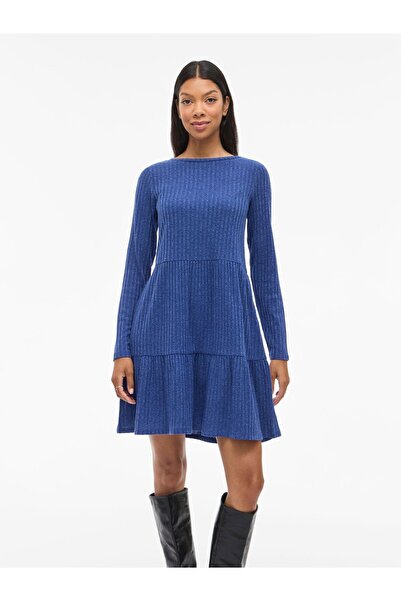 VILA Minikleid VIELITA Langärmeliges