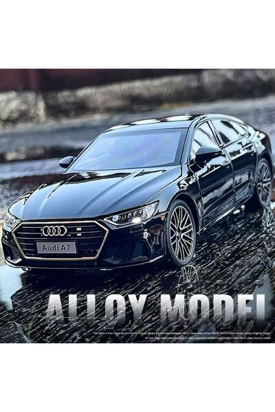scntoys Audi A7 Car Black 1:24 Diecast Metal Model Car Collectible Car 21 cm ...