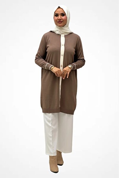 LOVE STYLE Metal Button Detailed Cardigan 2954