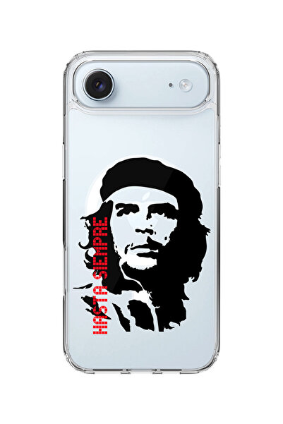 Stylizedd جراب MagSafe كلاسيكي شفاف لهاتف iPhone Air، غطاء شفاف ناعم هجين - Hasta Sempre