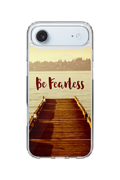 Stylizedd جراب MagSafe كلاسيكي شفاف لهاتف iPhone Air، غطاء شفاف ناعم هجين - Be Fearless
