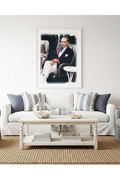 fuart.co Atatürk Koltukta Portre Dijital Baskı Poster v1 (Çerçevesiz)