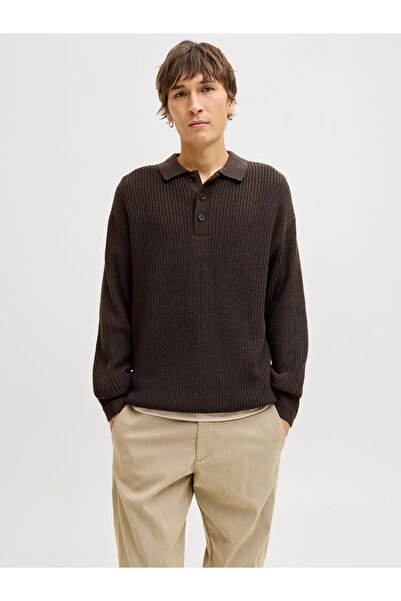 Jack & Jones Gestricktes Polo Einfarbig Gestricktes Polo