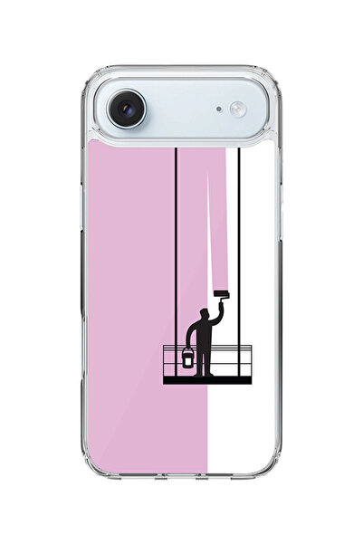 Stylizedd جراب MagSafe كلاسيكي شفاف لهاتف iPhone Air، غطاء شفاف هجين - حامل ط...