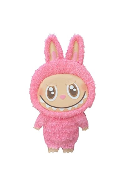 OEM Pinata La Bubu Roz 45cm + Bat, lucrată manual, petrecere tematică