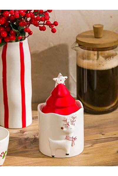 LC Waikiki Christmas Themed Ceramic Storage Container (W5)