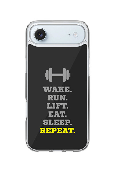 Stylizedd جراب MagSafe كلاسيكي شفاف لهاتف iPhone Air، غطاء شفاف ناعم هجين - روتين (رمادي)