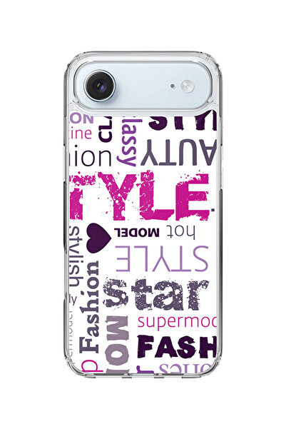 Stylizedd جراب MagSafe كلاسيكي شفاف لهاتف iPhone Air، غطاء شفاف هجين - طباعة ...