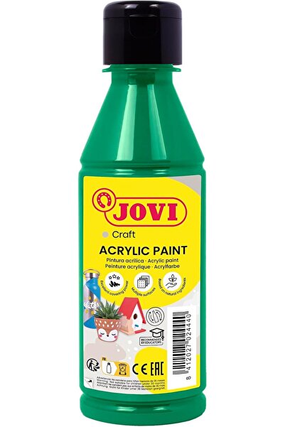 Jovi طلاء أكريليك جوفيديكور، تغطية عالية، لجميع الأسطح، أساس مائي، زجاجة واحدة سعة 250 مل، داكن