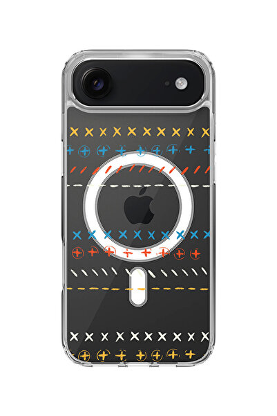 Stylizedd جراب MagSafe كلاسيكي شفاف لهاتف iPhone Air، غطاء شفاف ناعم هجين - ر...