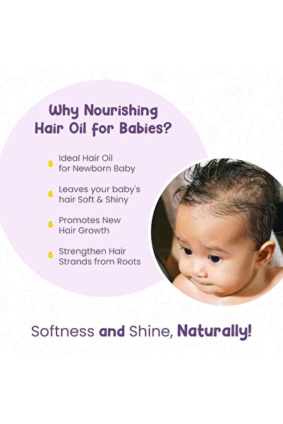 Mother Sparsh Nourishing Baby Hair Oil | Soothe & Nourishes Delicate Baby Scalp(PACK OF 3)