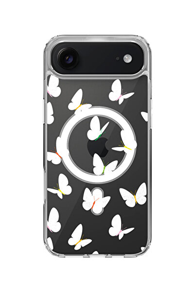 Stylizedd جراب MagSafe كلاسيكي شفاف لهاتف iPhone Air، غطاء شفاف ناعم هجين - ف...