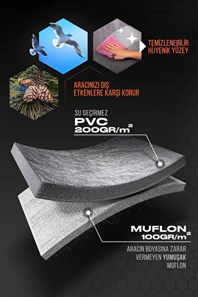 Duxweel Chery Tiggo 7 Pro Max Branda Premium Kaliteli Oto Brandası,Araba Çadırı Suv , Car Premium Care Cover