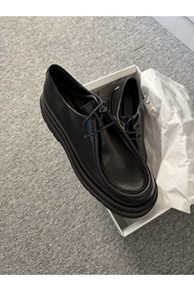 LOSS CLOUDY SİYAH GERÇEK DERİ KIŞLIK LOAFER