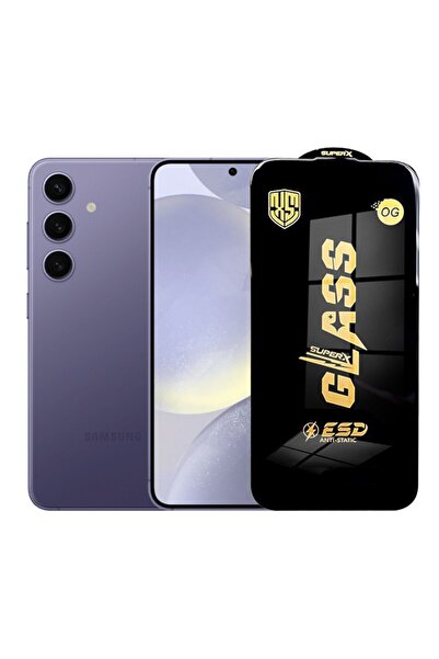 Flippy Protector de ecran din sticlă securizată pentru Samsung Galaxy S24, ESD, 0,35 mm, transparent