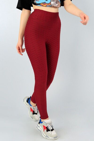 Sima Butik Women's Embosed Design Leggings