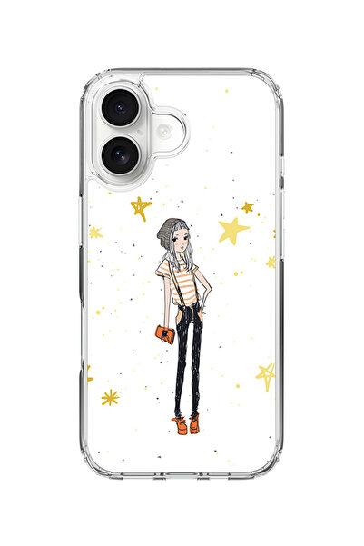 Stylizedd جراب MagSafe كلاسيكي شفاف لهاتف iPhone 17، غطاء شفاف ناعم هجين - أنيق