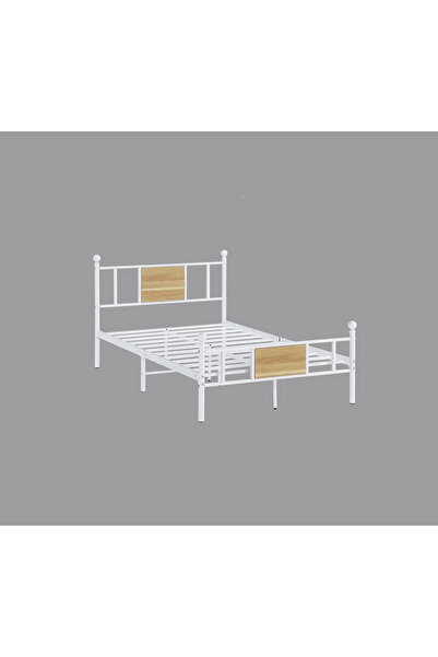 DEC4 120cm geometric iron bed
