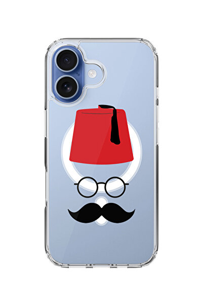 Stylizedd جراب ماج سيف كلاسيكي شفاف لهاتف آيفون 17، غطاء شفاف ناعم هجين - موس...