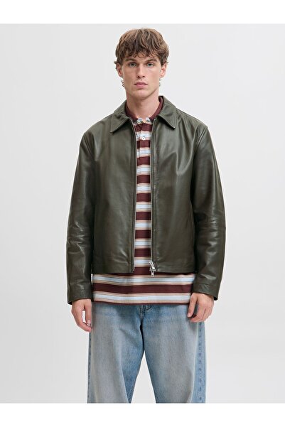 Jack & Jones Lederjacke Lederjacke