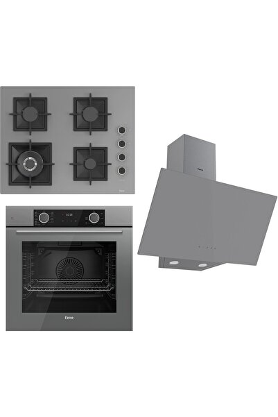 Ferre Flameart Sc Serisi Gri Set (SC408-WFA + XE63CPR +D079 ) - 65 Cm'lik Kar...