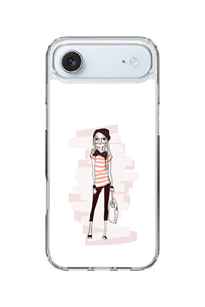 Stylizedd جراب MagSafe كلاسيكي شفاف لهاتف iPhone Air، غطاء شفاف ناعم هجين - س...