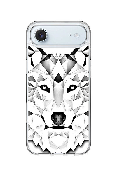 Stylizedd جراب MagSafe كلاسيكي شفاف لهاتف iPhone Air، جراب هجين ناعم مرن شفاف - بولي وولف