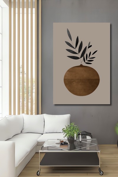 Teona Ahşap Dekoratif Ahşap Dikdörtgen Tablo Zeytin Ağacı Minimalist