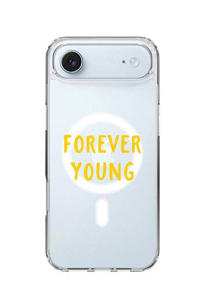 Stylizedd جراب MagSafe كلاسيكي شفاف لهاتف iPhone Air، غطاء شفاف ناعم هجين - F...