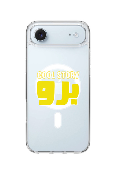 Stylizedd جراب MagSafe كلاسيكي شفاف لهاتف iPhone Air، غطاء شفاف ناعم هجين - ق...