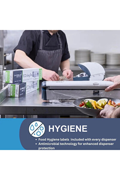 prowrap Multifunctional dispenser for kitchen foil, Prowrap, Speedwrap Pro 300, integrated cutter, white