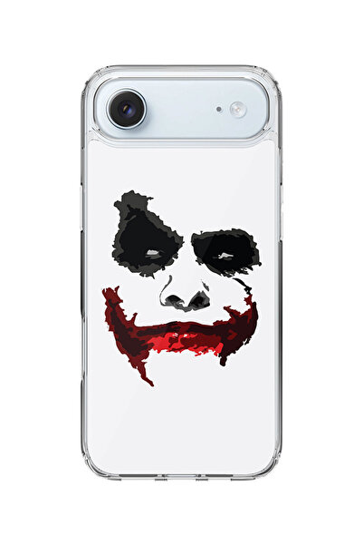 Stylizedd جراب MagSafe كلاسيكي شفاف لهاتف iPhone Air، غطاء شفاف ناعم هجين - Joker Grin