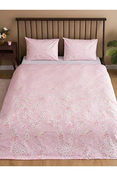 LC Waikiki Σετ Παπλωματοθήκης Διπλού Κρεβατιού με στάμπα λουλουδιών (S4)