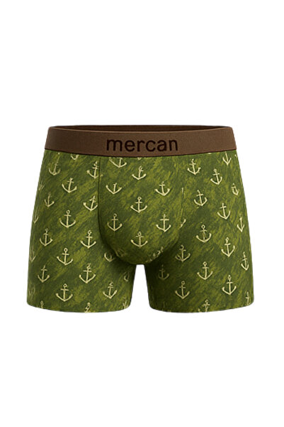 Mercan بوكسر رجالي من القطن الليكرا المطبوع بنقشة - CAPA