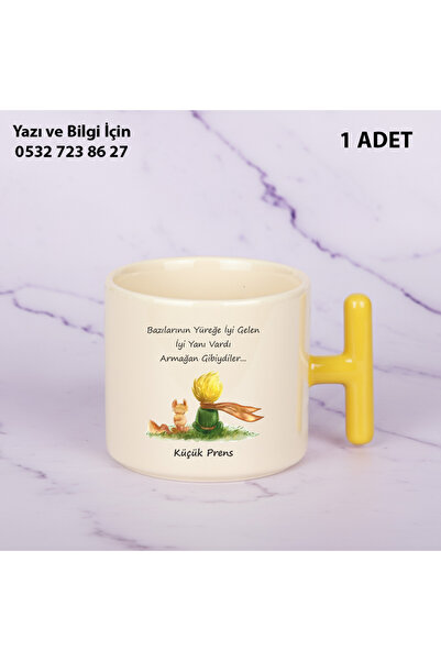 Ceymas Hediyelik Küçük Prens Baskılı T Kupa Bardak Şık Kullanışlı Hediye - Du...