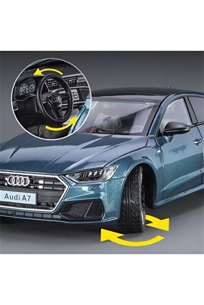 scntoys Audi A7 Diecast Car 1:24 Model Openable Doors Audi A7 Sports Car