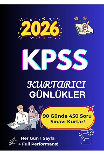 Pratik Kaynak Yayınları KPSS 2026 Günlük Soru Planı | 450 Soru – 90 Günlük Ça...