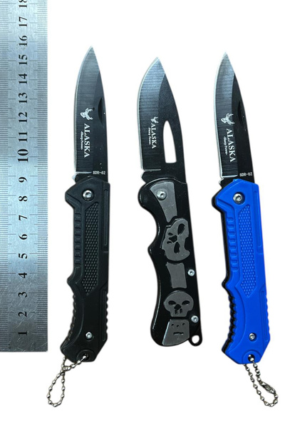 Sebatingo Alaska Mini Cep Çakısı 3 Adet Kurukafa