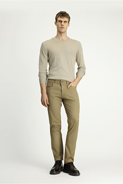 Kiğılı Regular Fit Patterned Lycra Canvas / Chino Pants