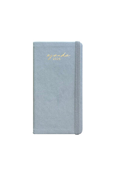 KILAVUZ REKLAM 8x16 Cm Haftalık Cep 2026 Ajanda Gri