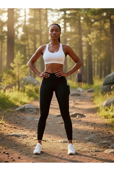 LACKH High Waist,Stretchy,Solid Color Leggings with Side Pocket Comfortable Soft Stylish Style for Fitness