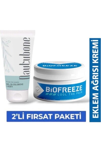 red cream Nautubone + Biofreeze Bitkisel Masaj ve Vücut Rahatlatıcı Krem 2’li...