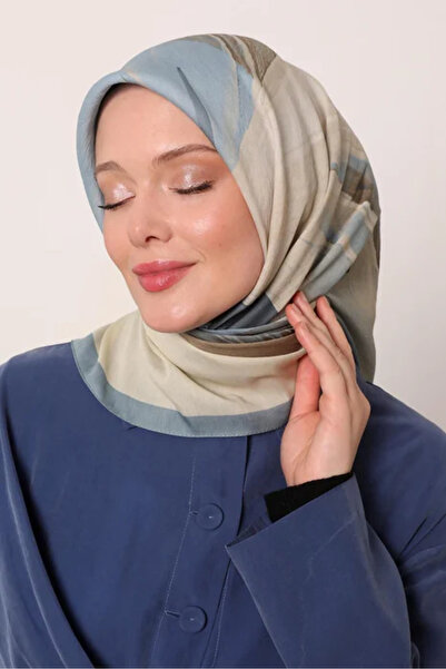 LuvenSara وشاح فلورا - أزرق باستيل