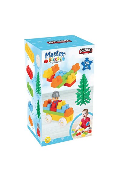 PİLSAN Set constructie Master Blocks 24 piese